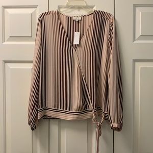 NWT Striped Loft Blouse
